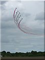 Red Arrows display - Cosford Airshow June 2012