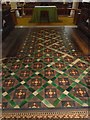 SU9033 : St Bartholomew, Haslemere: tiles by Basher Eyre