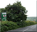 A40 approaches the  Llangynidr junction south of Bwlch