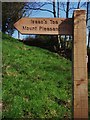 NY7852 : Mount Pleasant footpath sign on Isaac's Tea Trail by Roger Morris