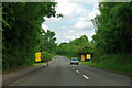 Yellow signs on Epsom Road