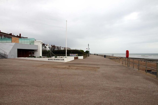 Bexhill Rowing Club and promenade