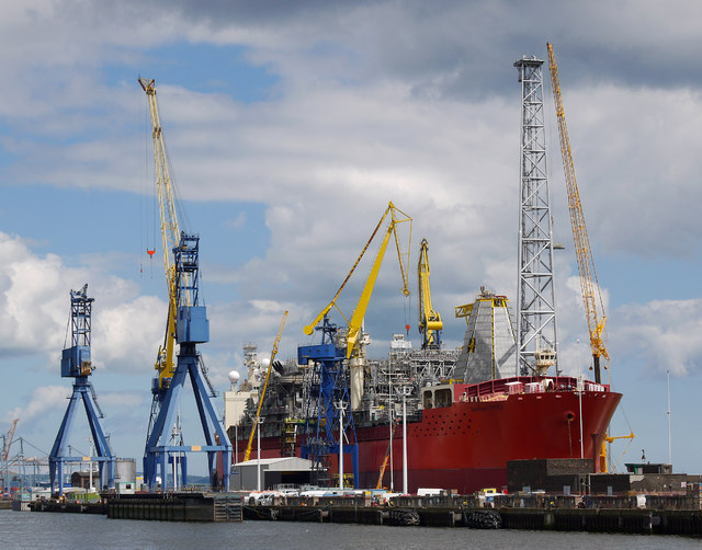 The 'SeaRose FPSO' at Belfast © Rossographer :: Geograph Ireland