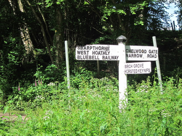 Sign post on Birchgrove Lane