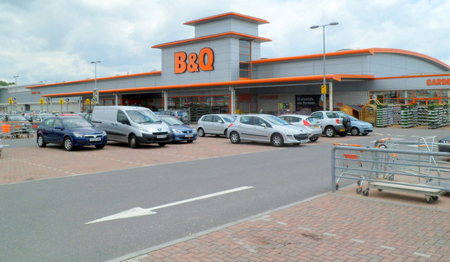 B&Q, Cyfarthfa Retail Park, Merthyr... © Jaggery :: Geograph Britain ...