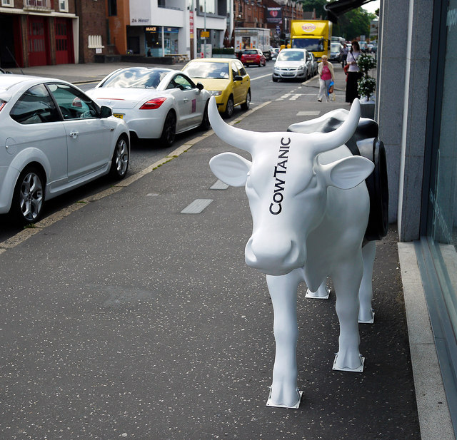 'CowParade' cow, Belfast