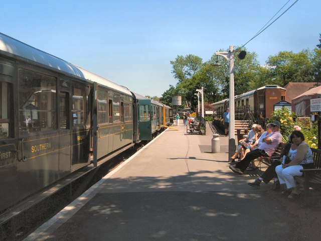 Steam Train in Tenterden Station