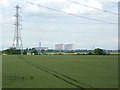 SK8071 : Landscape with power lines by Oliver Dixon