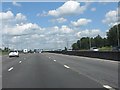 M25 motorway at Oakend Wood