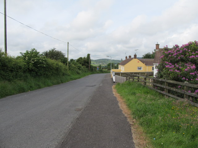The northern end of Kilnasaggart Road