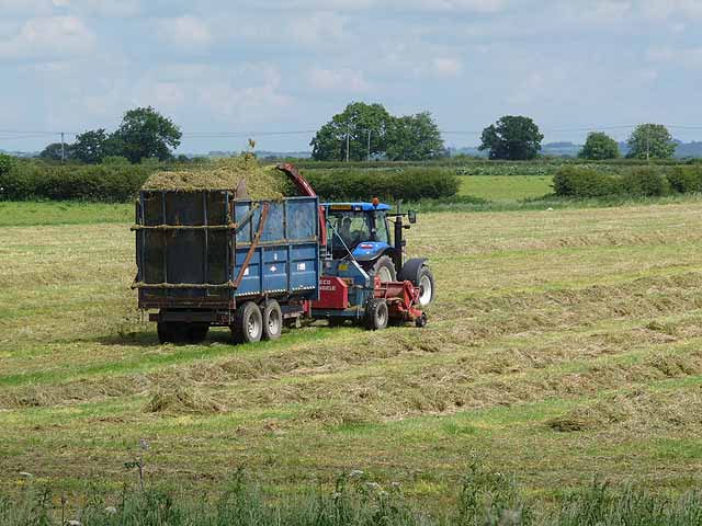 Silage making at Holmes Farm © Oliver Dixon cc-by-sa/2.0 :: Geograph ...