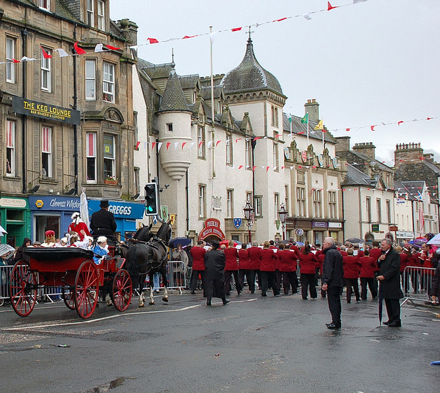 Beltane Procession, Peebles High Street © Jim Barton Geograph