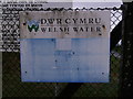 Welsh Water sign