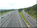 Junction of M4 and A48(M), looking west