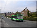 Bus ascending Chippenham Road