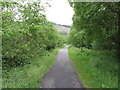 Cycle path and former railway line near Cymmer