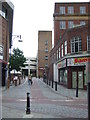 Narrow lane in Watford town centre