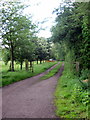 Track to farm buildings