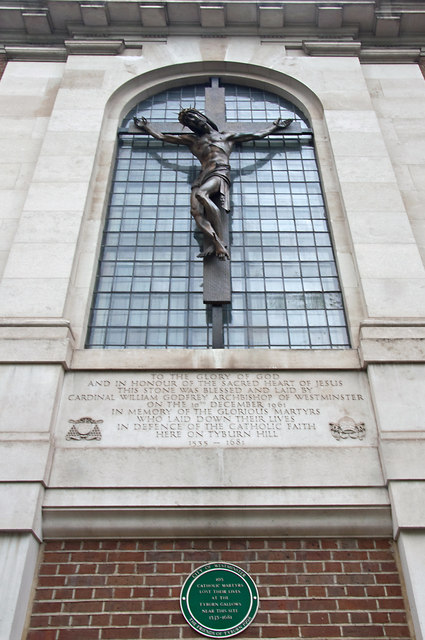 Window and Crucifix - Tyburn Convent © Mick Lobb cc-by-sa/2.0 ...