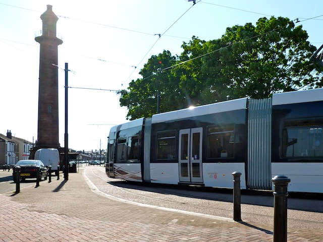 Upper Lighthouse with a Flexity 2 Tram