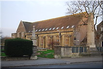 SY4692 : Church Hall and War Memorial by N Chadwick