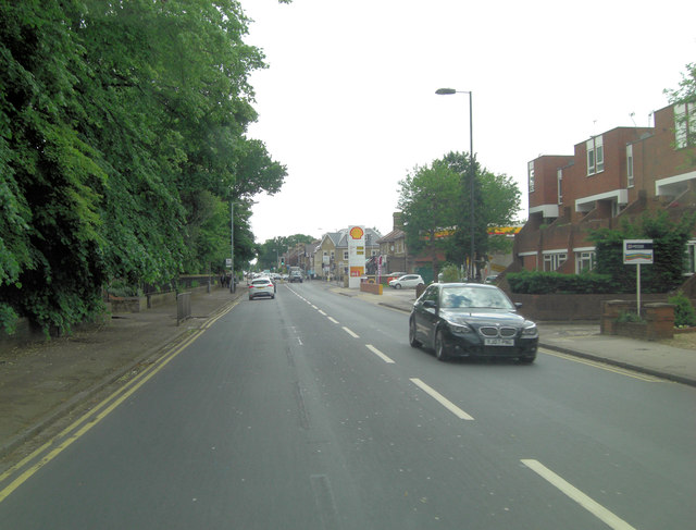 Clarence Road approaches junction with Hatch Lane
