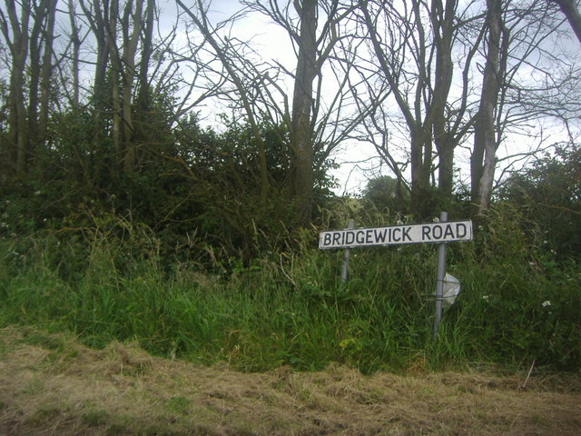 Sign for Bridgewick Road, Dengie
