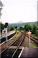 Railway tracks at Crianlarich in 1999