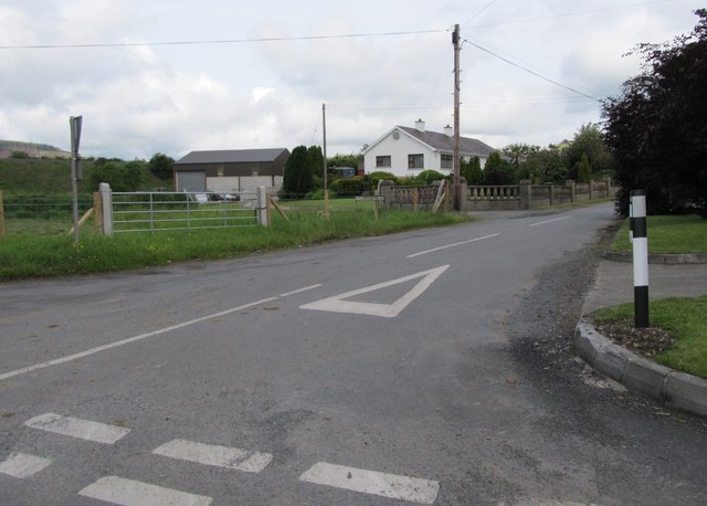 Foughillotra Road at the junction with Killnasaggart Road
