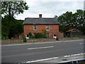 Cottages beside the busy A470 road