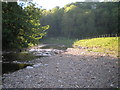 Stony river "beach"