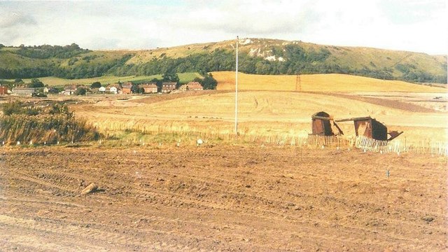 Cleared site for Channel Tunnel Terminal in 1988