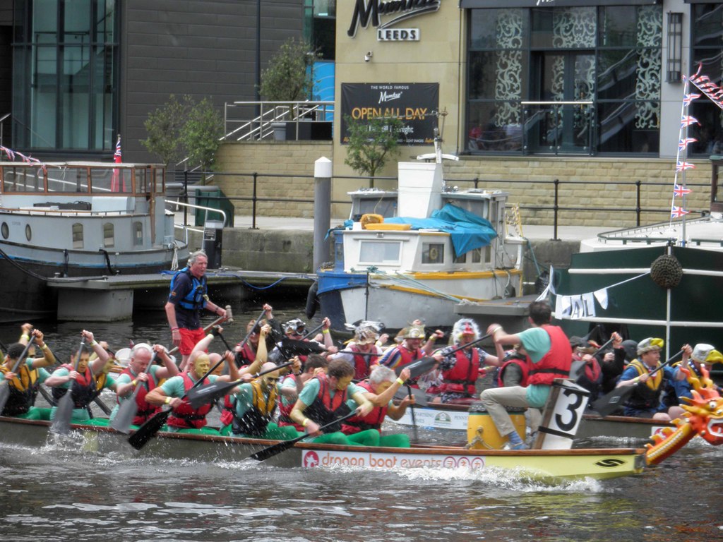 Leeds Waterfront festival dragon boat... © Steve Fareham Geograph