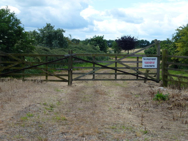 Gated entrance to the auction ground