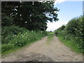 A farm track off New Road