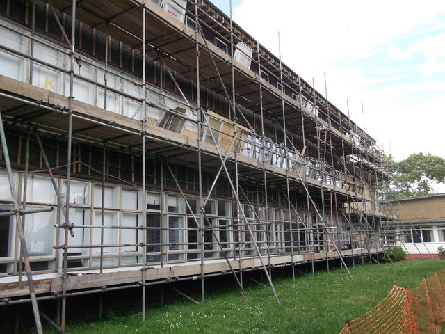 Construction work at Queen Elizabeth... © David Anstiss :: Geograph ...