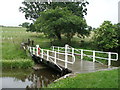 Grange Swing Bridge and the path to Kildwick Grange