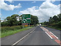 Approaching Langho Roundabout