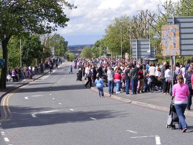 Tipton road waits for the Olympic Torch
