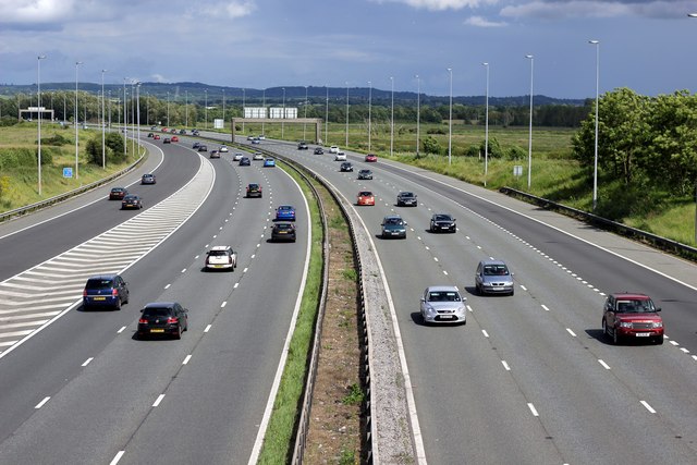 The M56 Near Stoak © Jeff Buck Cc-by-sa 2.0 :: Geograph Britain And Ireland