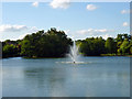 Fountain in Raphael Park Lake