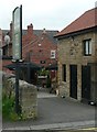 The beer garden of the Black Bull