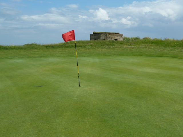 Dunstanburgh Castle Golf Course at the 10th green