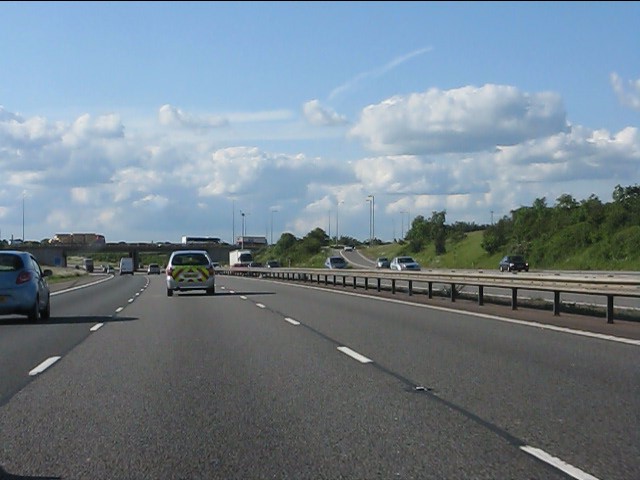 M40 motorway at junction 10 © Peter Whatley cc-by-sa/2.0 :: Geograph ...