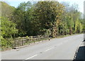 SO2704 : A4043 bus stop near the lane to Cwmavon Farm by Jaggery