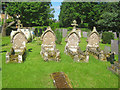 Graves in Harlaxton churchyard