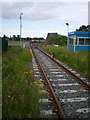 The line into the Telford Railfreight Terminal