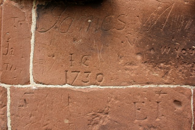 Ancient Graffiti on St Chad's Church, Holt
