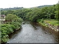 River Taff downstream from a footbridge between Merthyr Vale and Aberfan