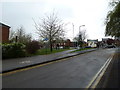 Approaching the junction of Broomspring Lane and the A61